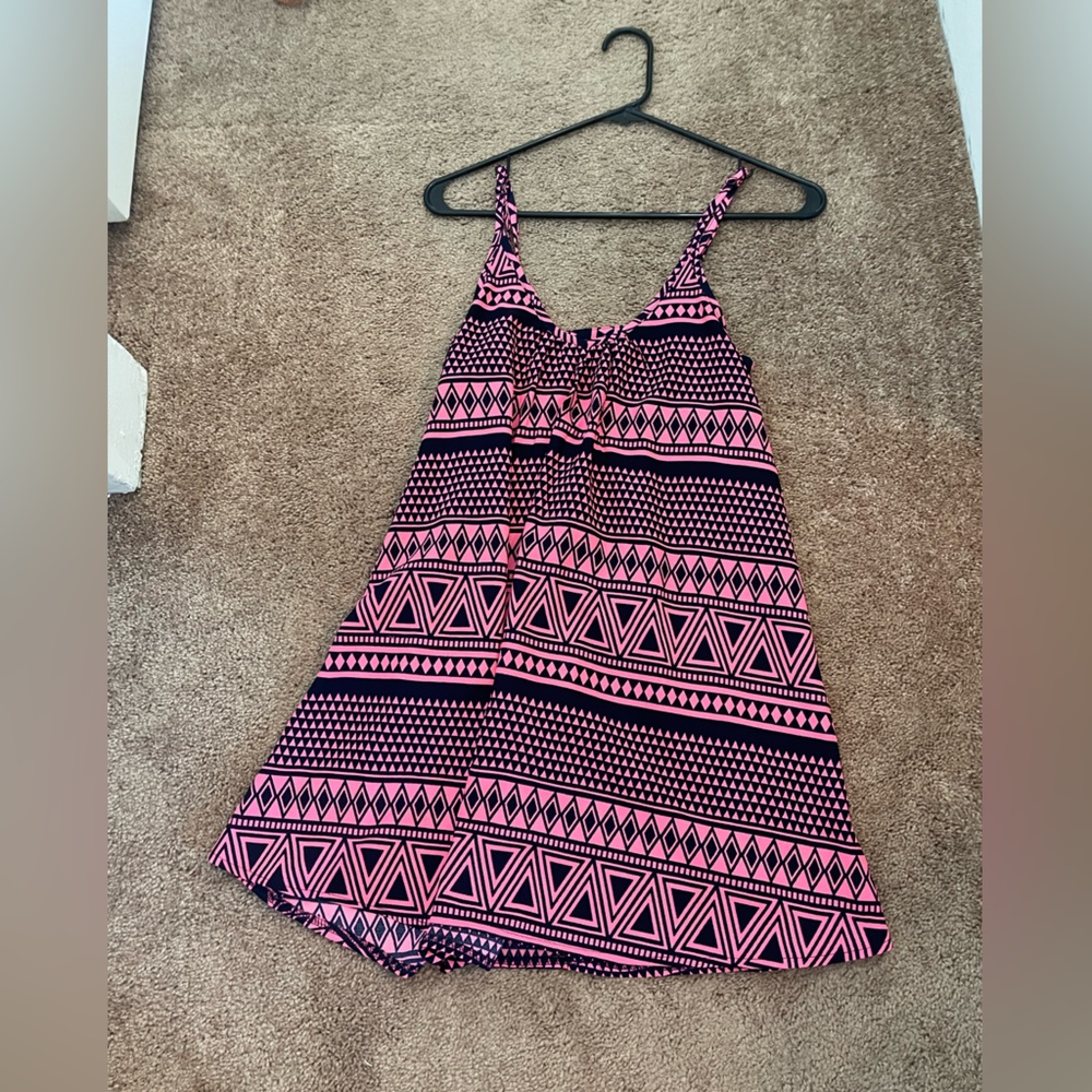Tobi Woman’s Pink and Navy Dress size small